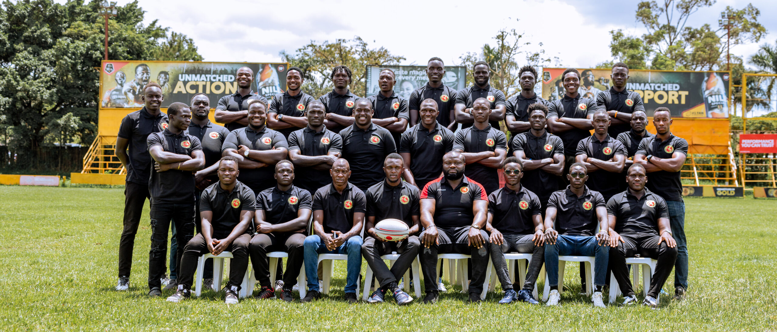 Uganda Rugby U20 Squad Against Kenya In Barthes Trophy.